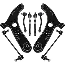 Control Arm, Front Lower Sway Bar Stabilizer Link Tie Rod End Kit Replacement for 2012-2017 Kia Rio - 8PCS
