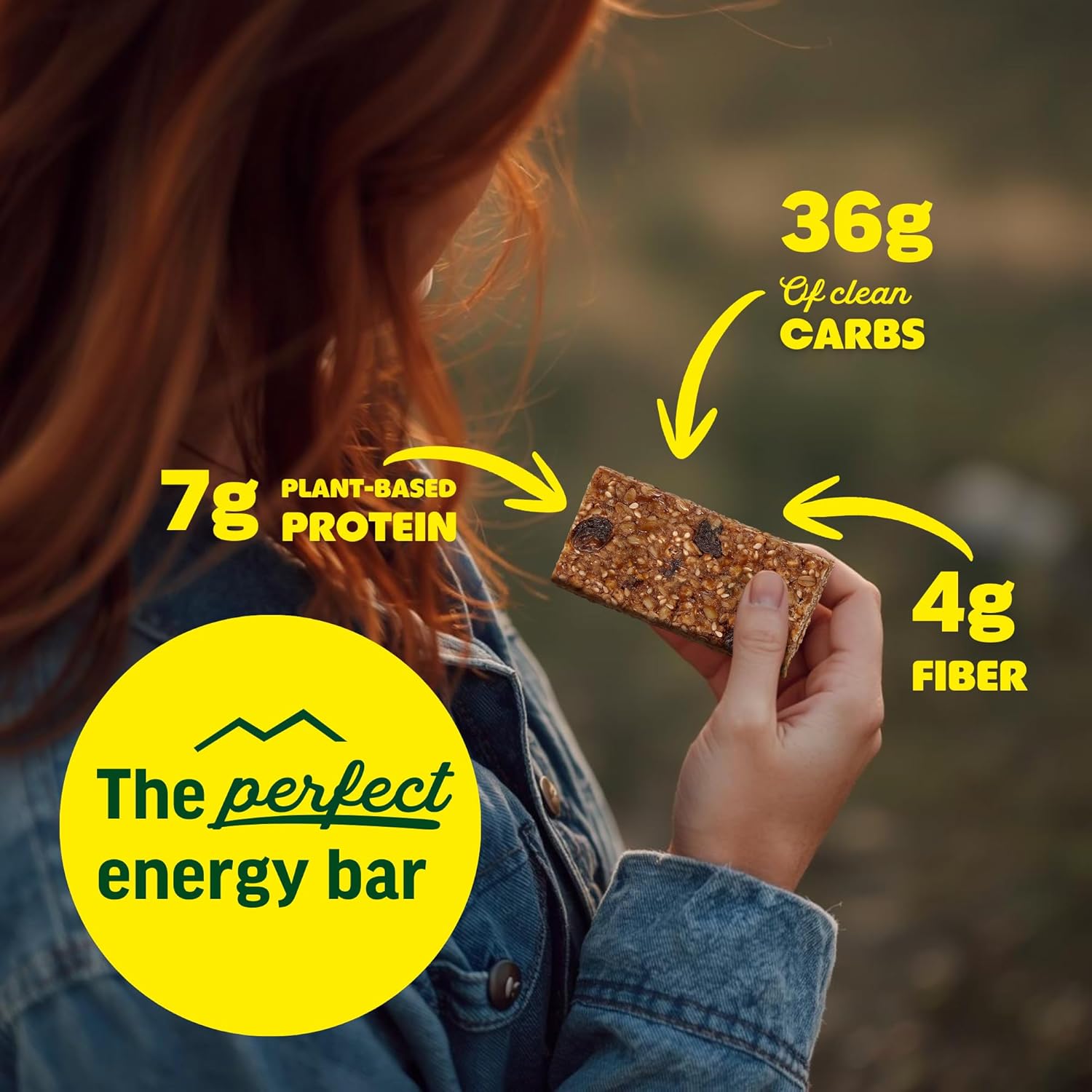 Kate’s Real Food Organic Energy Bars, Non-GMO, All-Natural Ingredients, Gluten-Free and Soy-Free Healthy Snack with Natural Flavors, Peanut Butter and Dark Chocolate (Pack of 12)