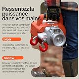 SuperHandy Electric Portable Capstan Winch, 48V Li-Ion Battery Powered - 6
