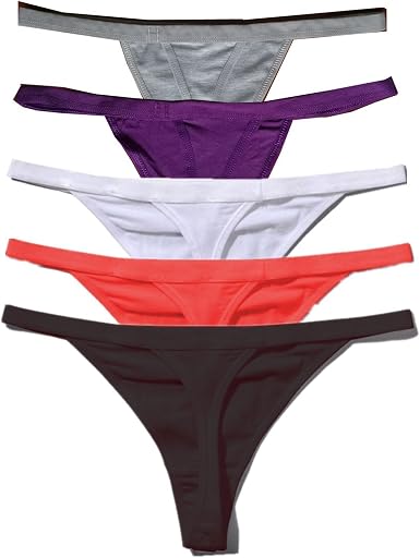 Amazon.com: Zofirao - Juego de 5 tangas para mujer, multicolor : Ropa,  Zapatos y Joyería