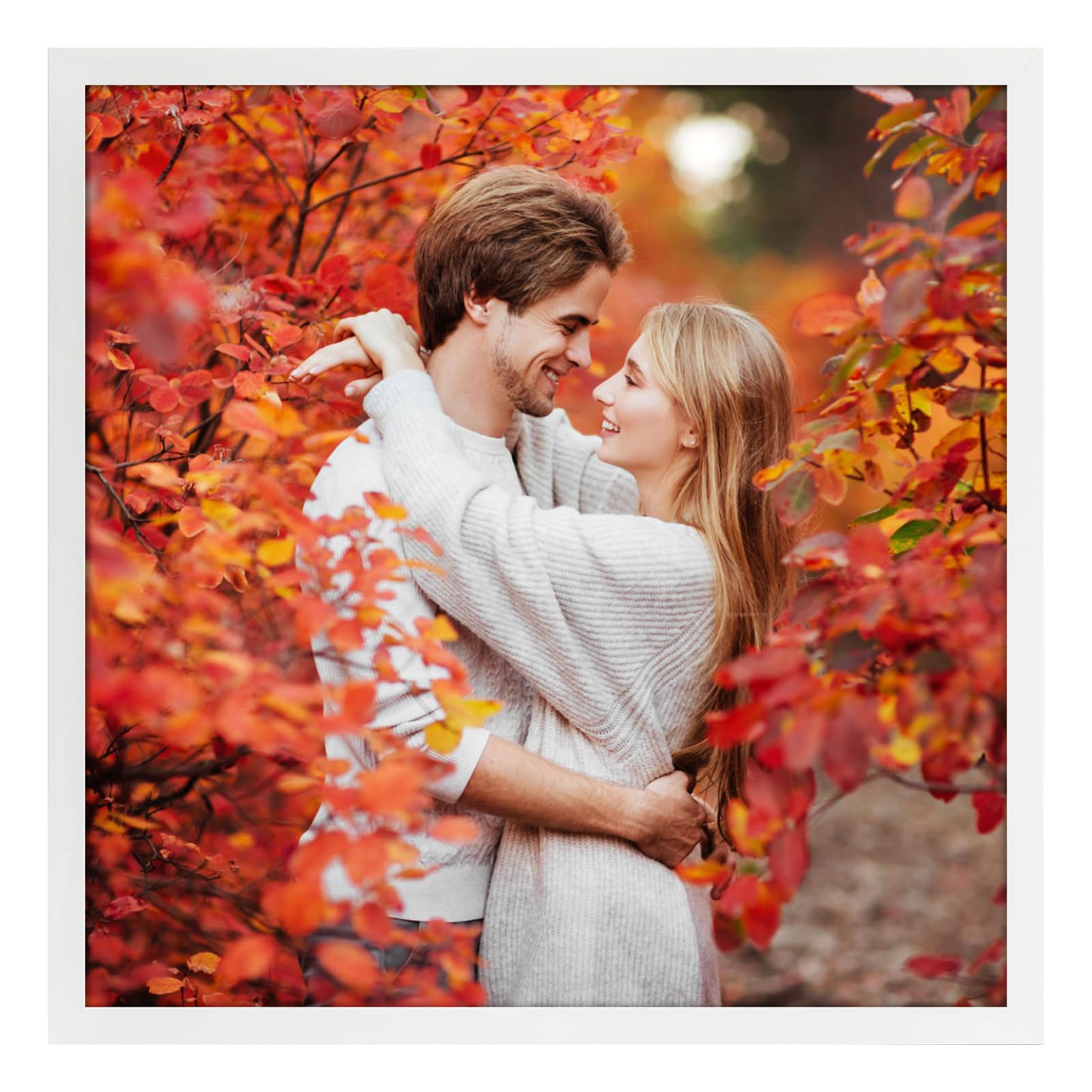 Ditwis White 30X30 Cm Photo Frame Square Picture Frame 12X12 Inch For Living Room, Bedroom And Office, Wall Or Desktop Display, Vertical Or Horizontal