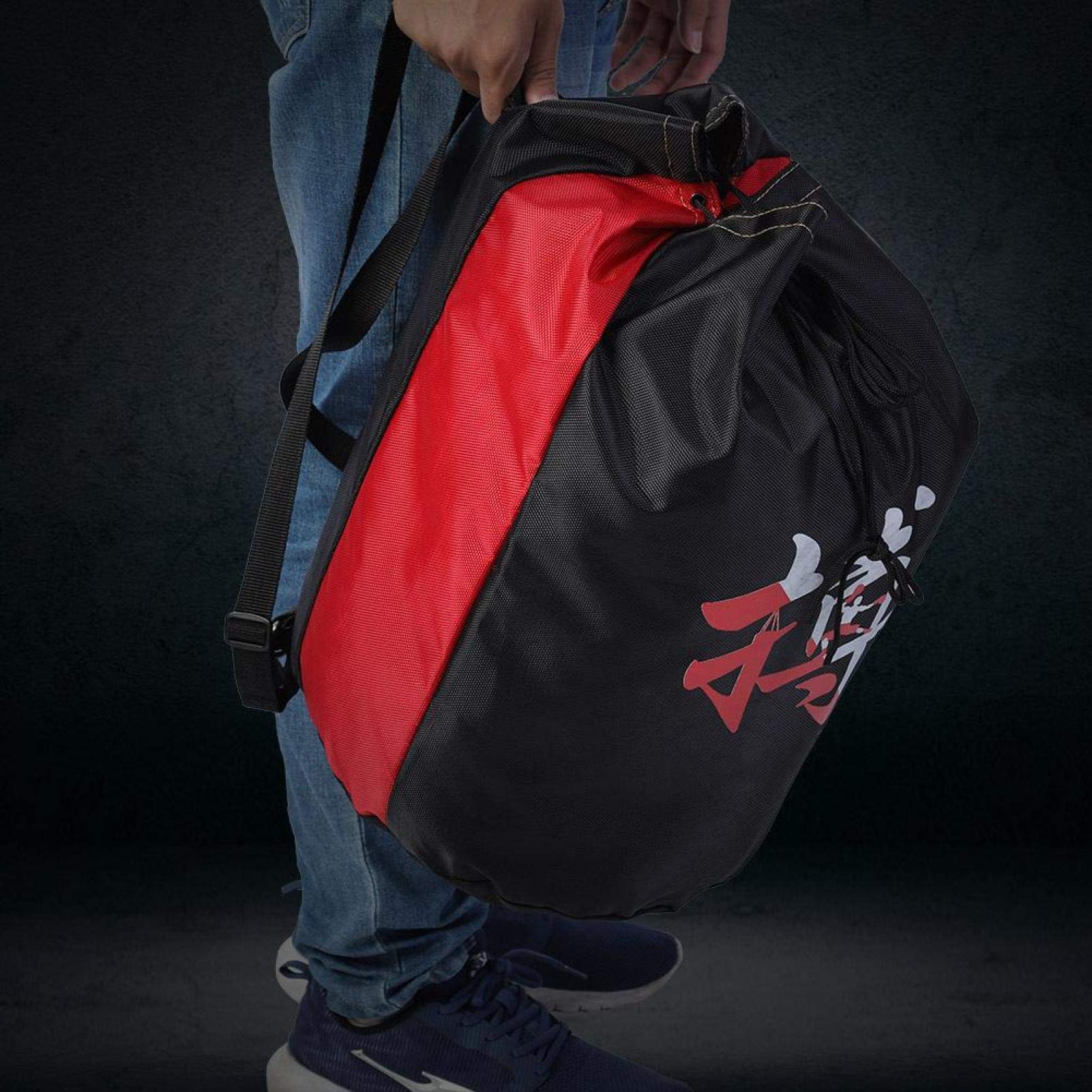 Sac De Rangement Fitness Imperméable Oxford - 54x34 Cm - Cordon De Serrage, Sangle Réglable - Pour Boxe, Taekwondo, équipement Sportif