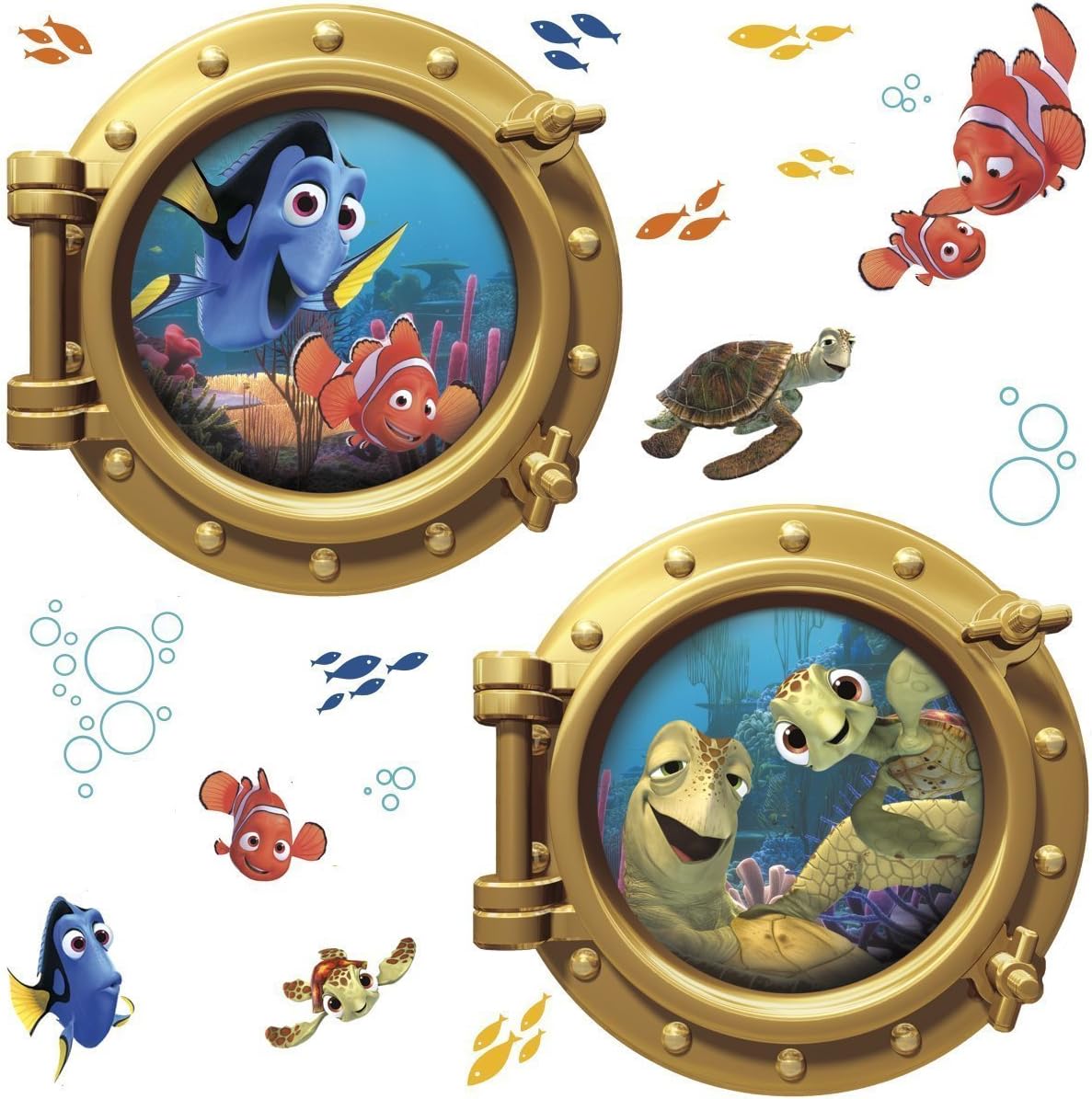 Roommates Rmk2060Gm Finding Nemo Peel And Stick Giant Wall Decals
