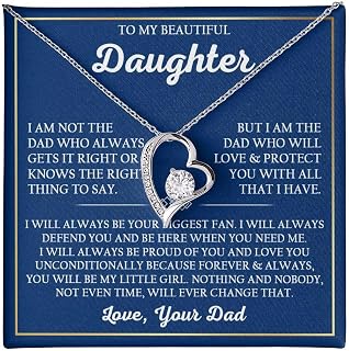 VIRAGIL Love Knot Necklace For Daughter - Mom & Dad Gifts For Birthday & Christmas