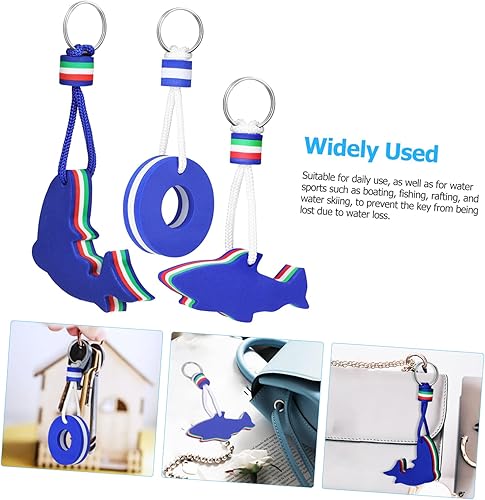 Miniatura 4 de TENDYCOCO 3pcs Eva Key Ring Boat Key Floating Keychain Boating Keychain Mariposas Decorativas Para Pared Foam Pool Keychains Floating Key Holder