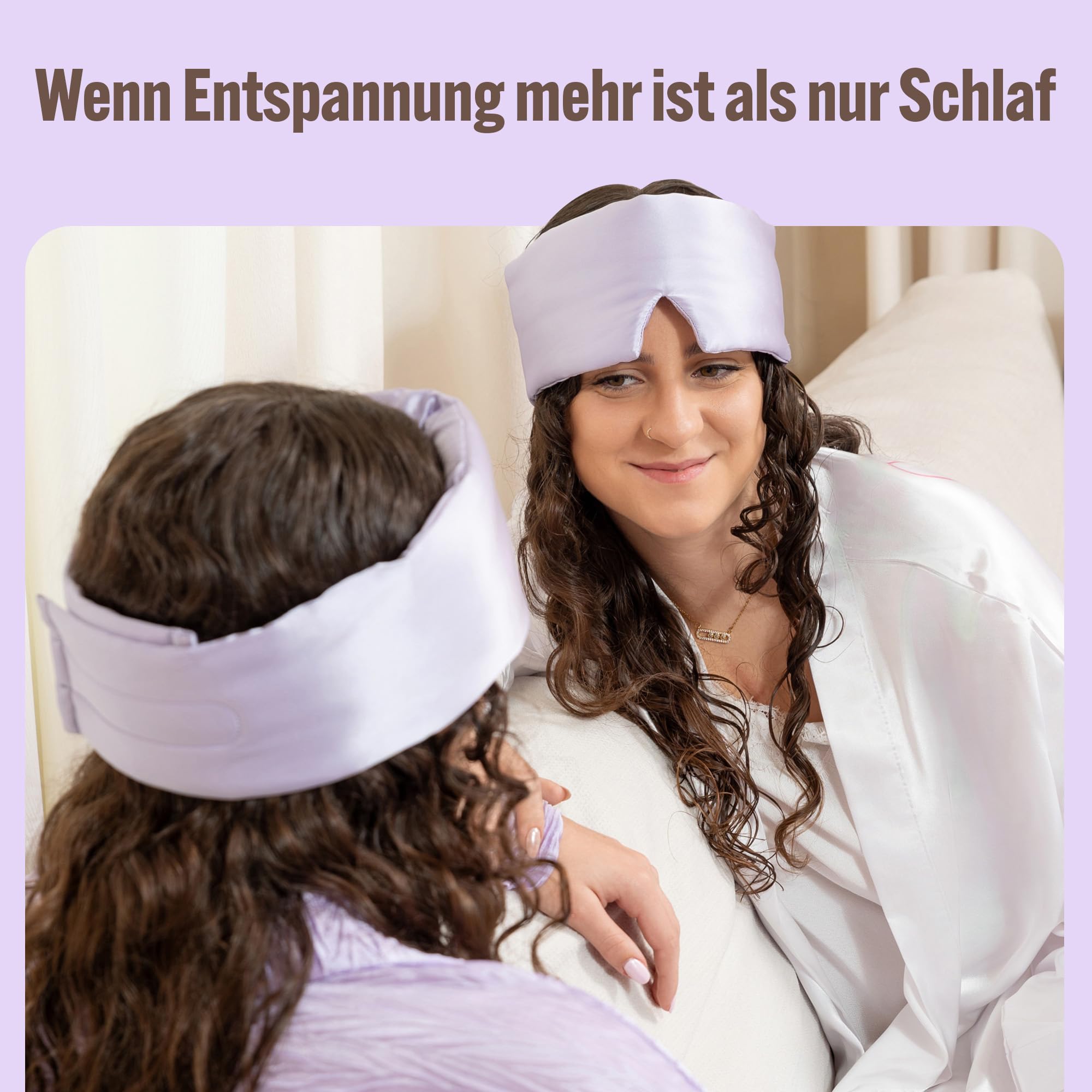 Seiden Schlafmaske aus 100% Maulbeerseide (22 Momme) – 3D Augenmaske rutschfest, druckfrei und verstellbar, inkl. Seidenbeutel, für Frauen und Männer, zum Schlafen und Reisen