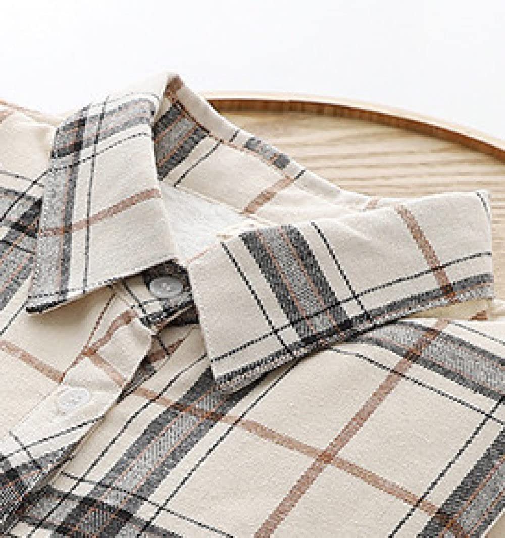 MIDJ Bluse Damen Elegant，Damenhemden Sherpa-Baumwolle Hellrosa Kariert Freizeithemden Langarmhemden Schicke Button-Down-Revershemden Leichte Jacken Holzfällerhemden Geschenke