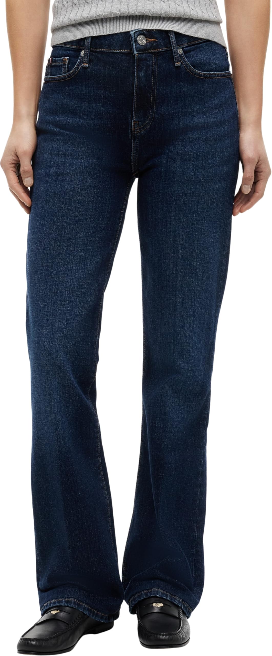 Tommy Hilfiger Women's Bootcut Fit Jeans, Blue (Nos Dark Blue), 28W/28L