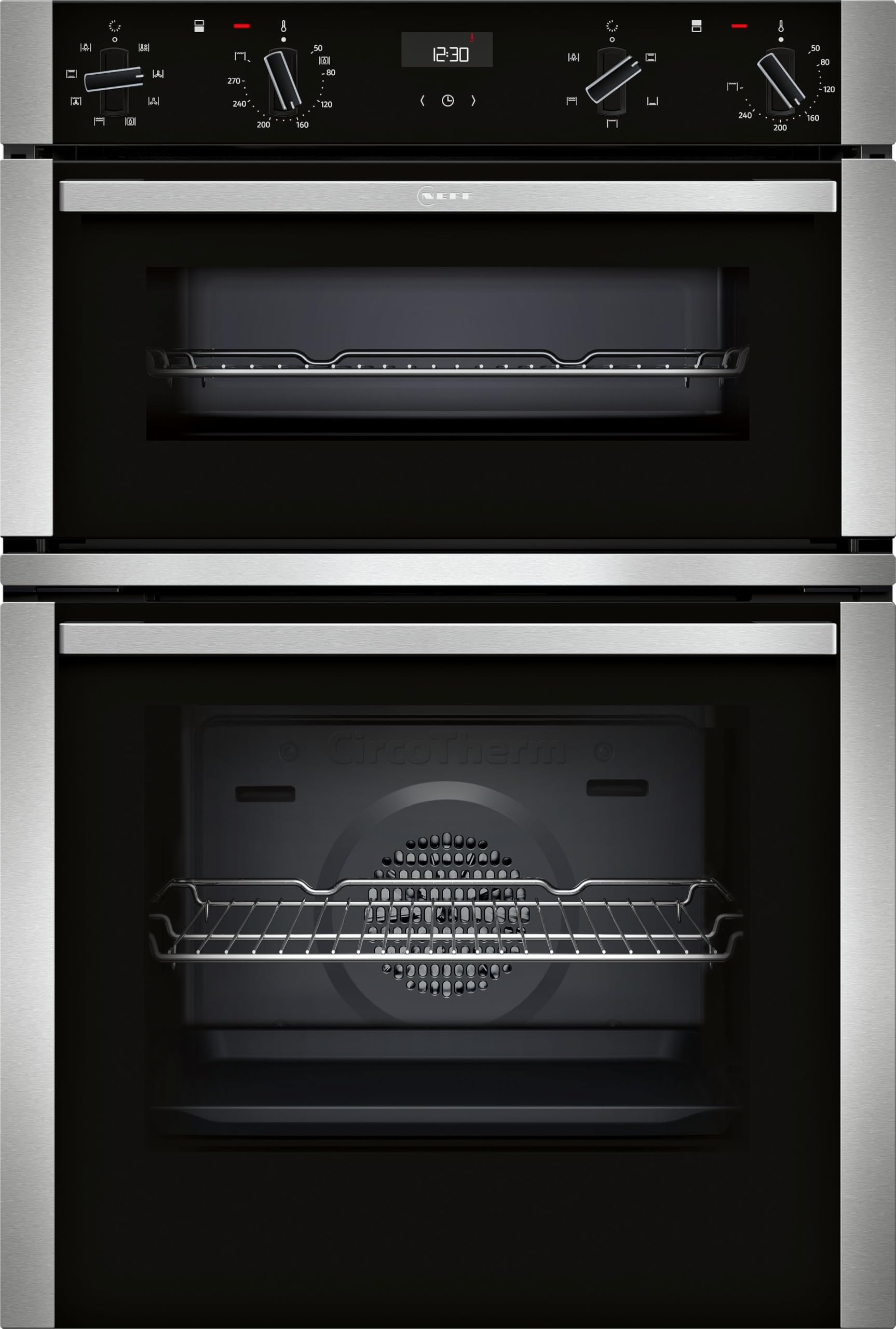 Neff Black U1ace2an3b Built In Double Oven