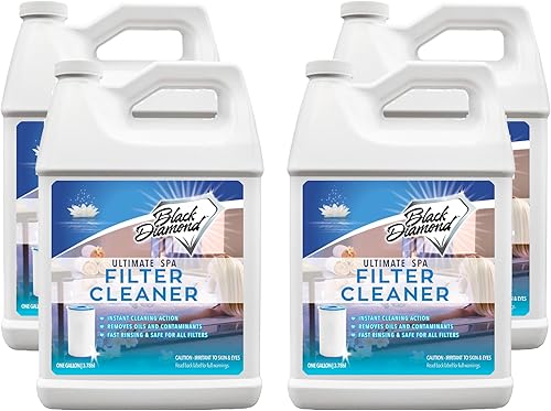 Black Diamond Stoneworks Limpiador de filtros de spa en aerosol de acción rápida. Funciona instantáneamente en filtros de bañera de hidromasaje y