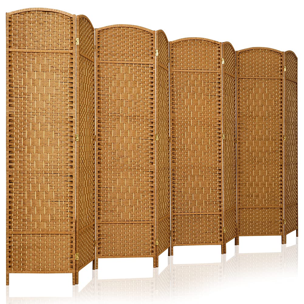 JOSTYLE Room Divider 6ft. Tall Extra Wide Privacy Screen, Folding Privacy Screens with Diamond