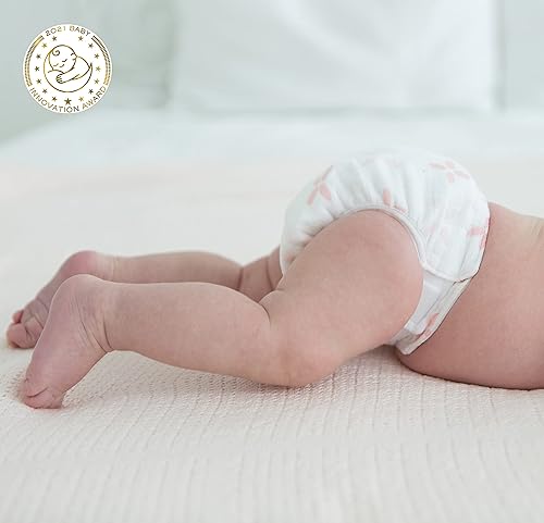 Miniatura 5 de Amazing Baby Funda de pañal de tela híbrida con bolsillo, Med, Sz 3 (12-25 libras), uso con inserciones Boosties, Springfield rosa, el juego