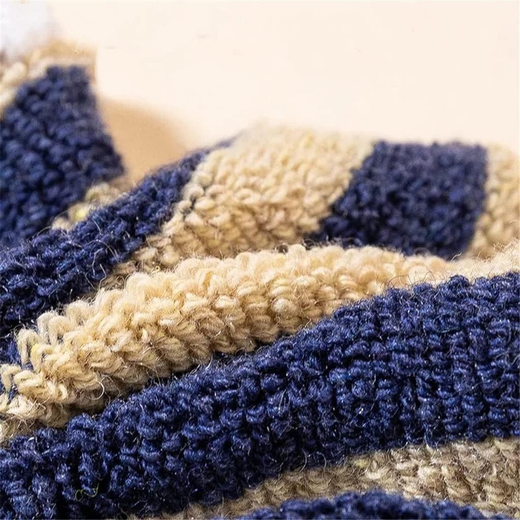 5 Pairs Men's Socks Super Thick Winter Warm Wool Socks to Resist Cold Striped Warm Socks