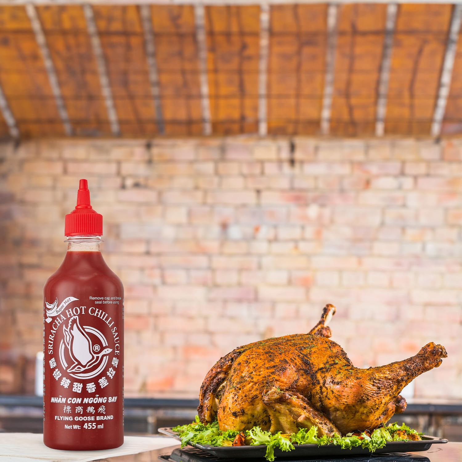 Sos chili Sriracha bardzo ostry (chilli 70%) 455ml Flying Goose