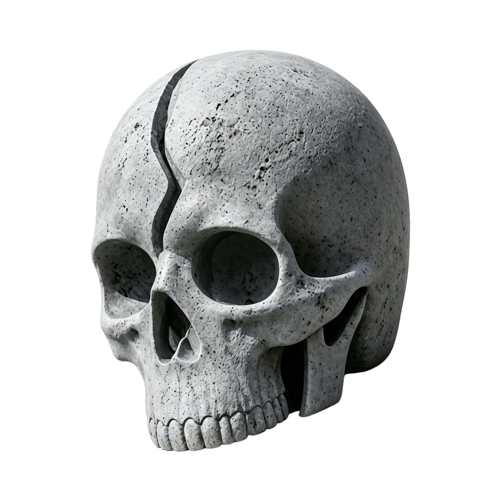 Pangboer Grey Halloween Entryway Skull Decor Solar Lighted Yard Accent For Garden Walkway Display, Eerie Holiday Piece 18 Cm Solar Skull Yard Ornament Halloween Walkway Accent Eerie Garden Figure Lighted Porch