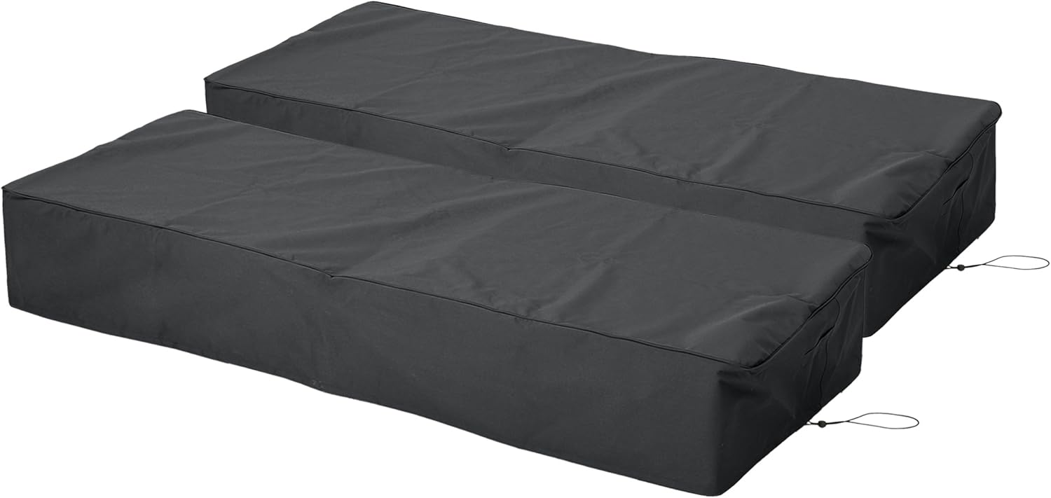 Christopher Knight Home Ann Outdoor Waterproof Chaise Lounge Cover (Set of 2), Gray