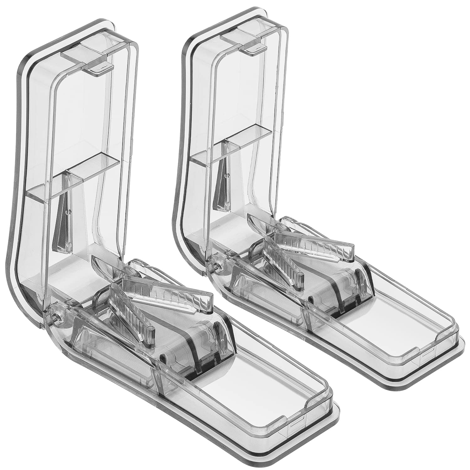 2PCS Pill Cutter, Professional Pill Splitter for Cutting Small Pills or Large Pills in Half