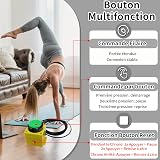 Ousmile Minuterie avec Bouton Marche/Arrêt, Compte à Rebours avec Télécommande, Horloge Murale Numerique 5'' Chiffre LED, Chronomètre Sport avec Trépied, Timer Minuteur pour Marathon Home Gym - 3