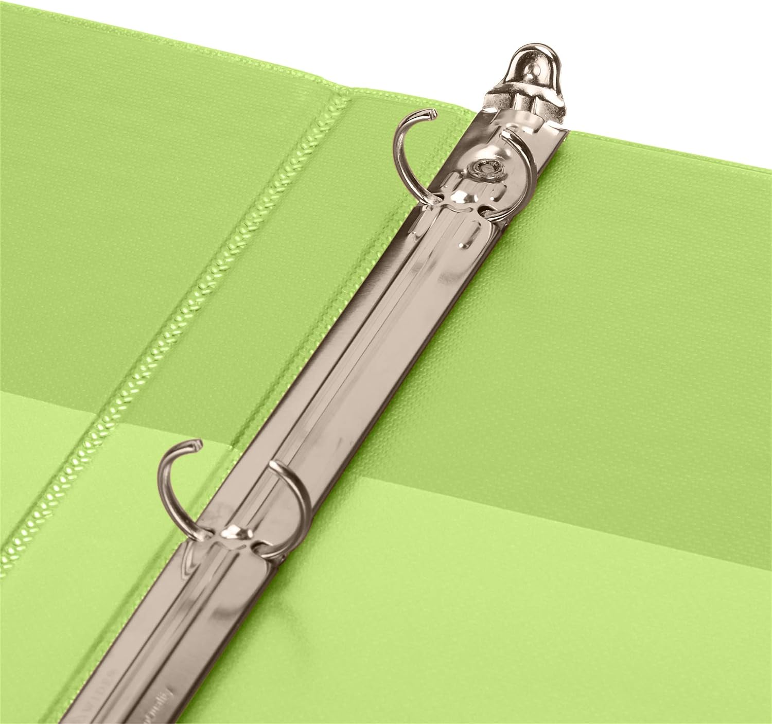 Amazon Basics 1/2 Inch, 3 Ring Binder, Round Ring, Customizable View Binder, Green, 12-Pack