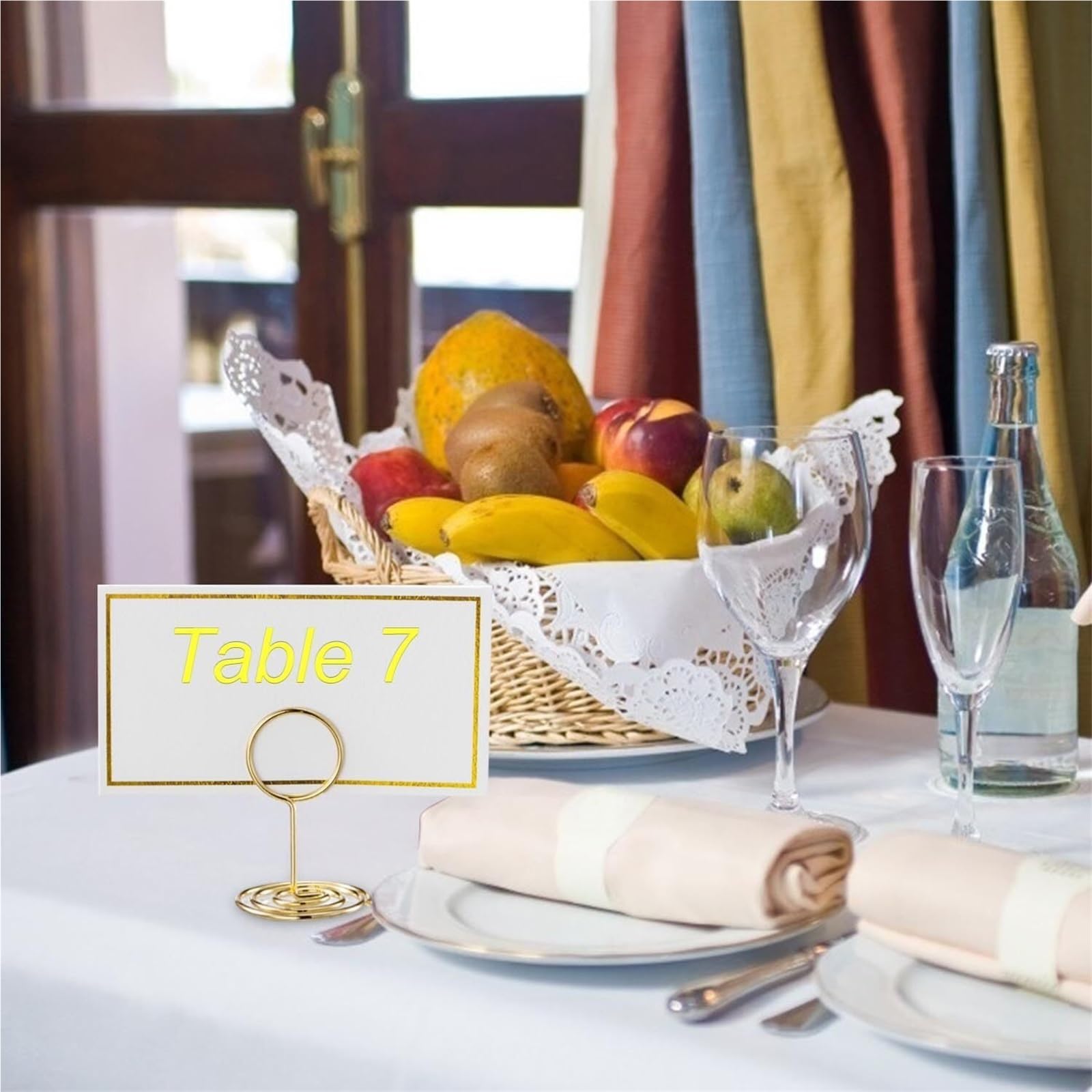 200 Stück Tischkarten aus Papier mit Goldfolienrand for Hochzeiten, Bankette, Veranstaltungen – Tischdekoration Für Hochzeit