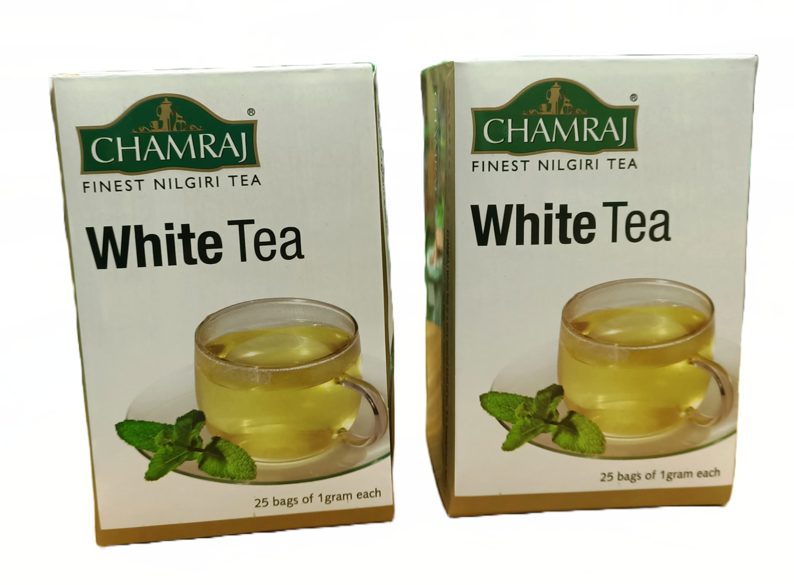 HONEYBEE TEA | White Tea | 25 Dip Bags of 1 gram each | Pack of 2 | Total 50 g | Finest Nilgiri Tea