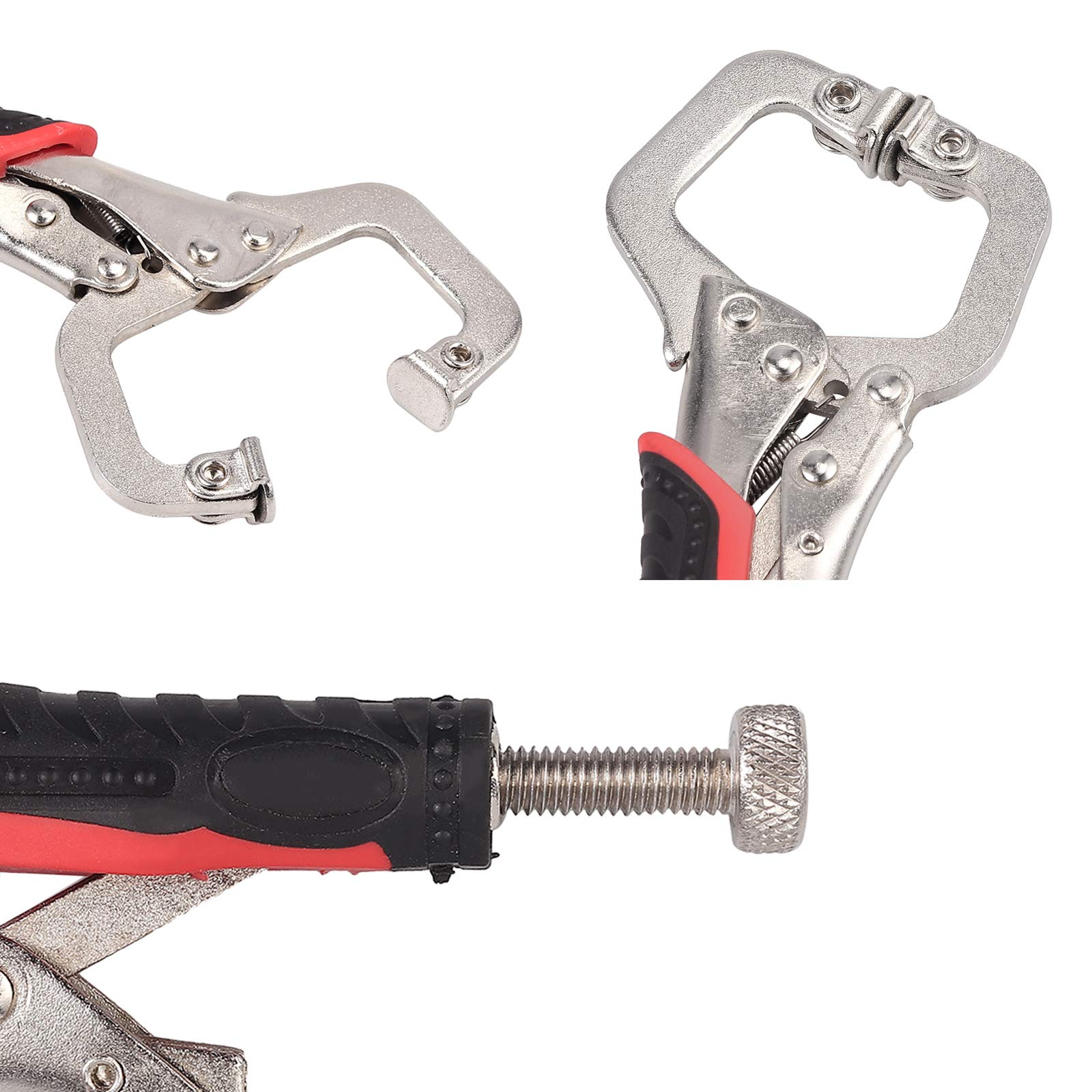 Set 6 Pinze Autobloccanti - 125/175/250mm Con Morsetto A C, Borsa Portautensili Inclusa