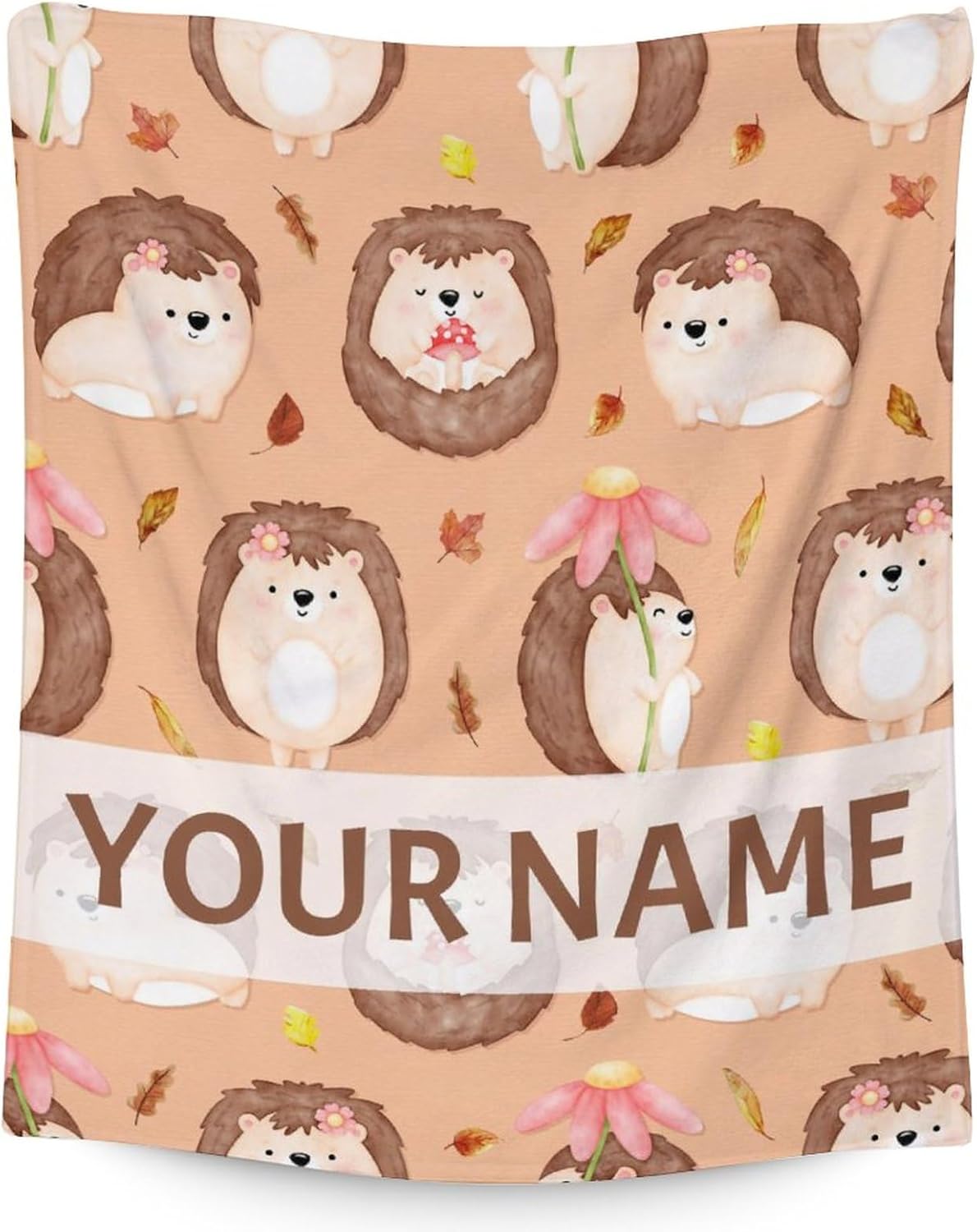 Hedgehog Blanket for Girls - 60"x80" Twin Size - Soft Fuzzy Plush Throws Gifts - Pink Cute Throw Blanket for Bed, Couch & Living Room