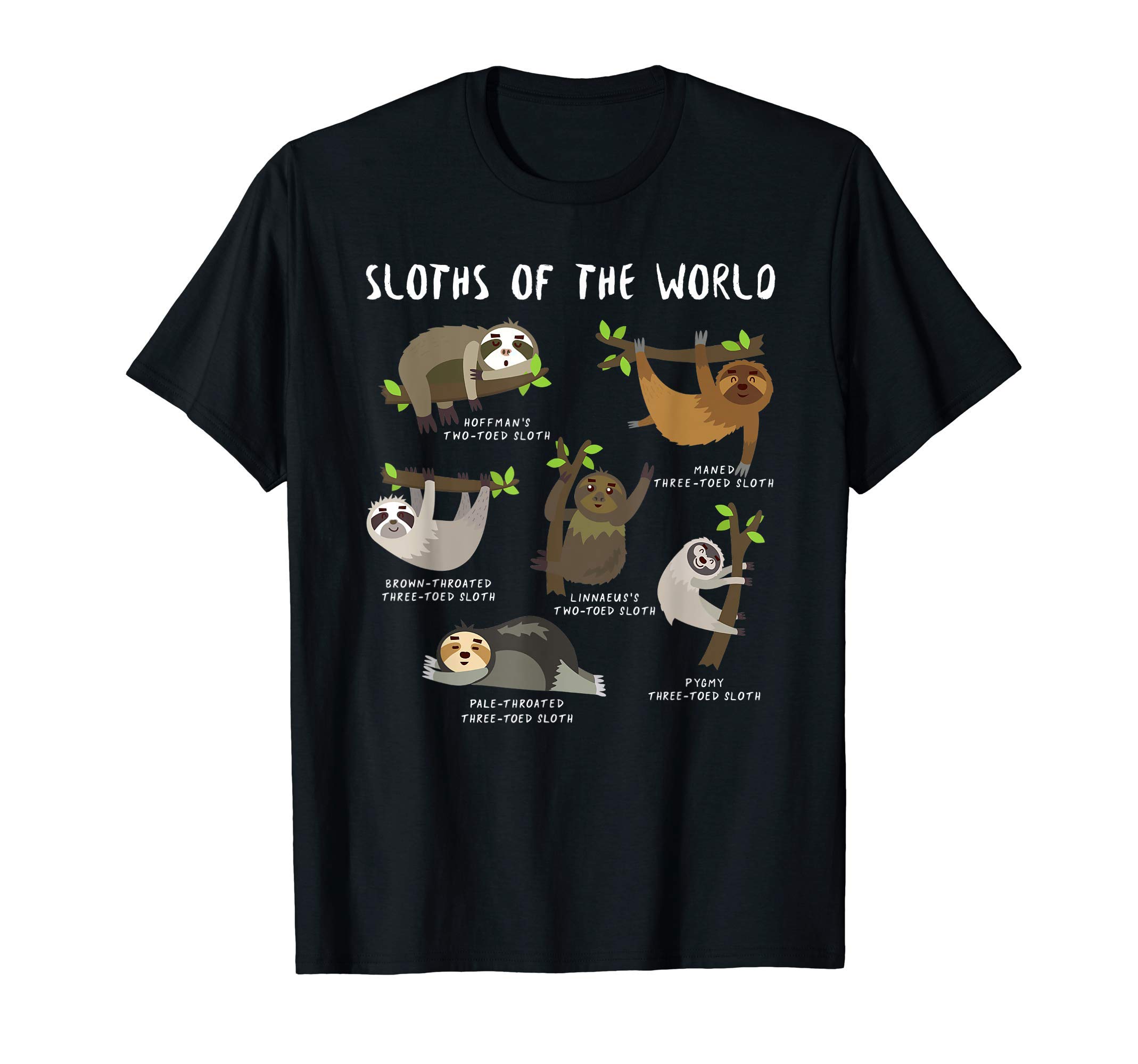 Sloths Design for Funny Animal Education LoverSloths Of The World Cute Animal Funny Sloth Men Women Kids T-ShirtOEKO-TEX STANDARD 100
