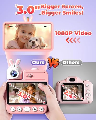 Miniatura 4 de Juguetes de impresión instantánea con cámara para niños, regalos de cumpleaños de Navidad para niñas y niños, cámara digital para niños de 3 4 5 6 7