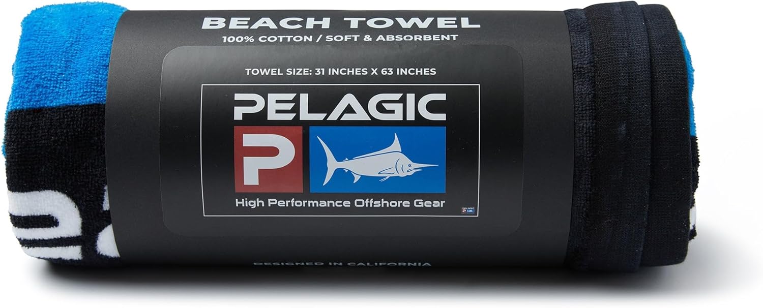 PELAGIC Deluxe Logo Beach Towel