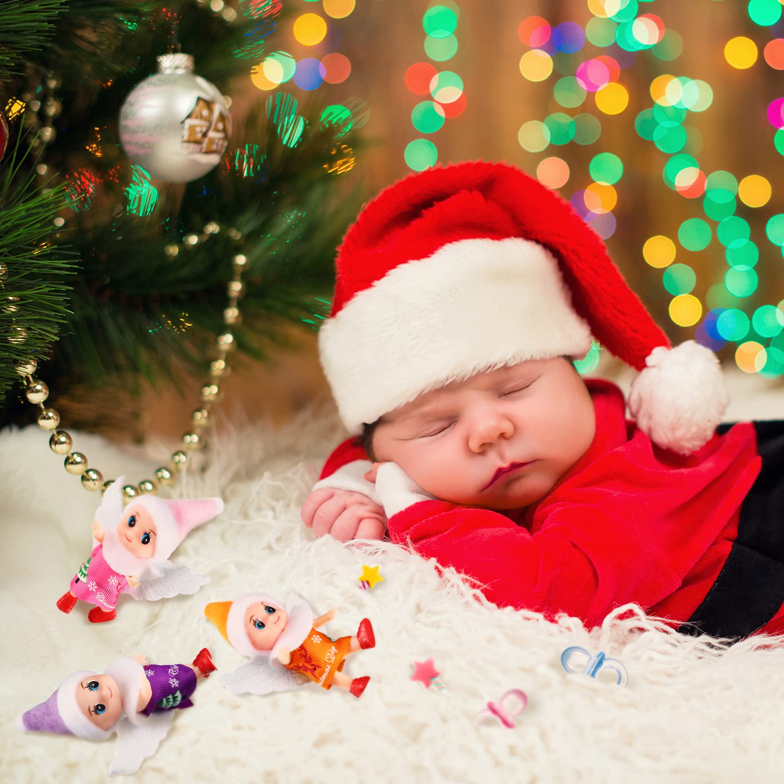 Christmas Doll Set - 20 Piece Tiny Dolls With Accessories