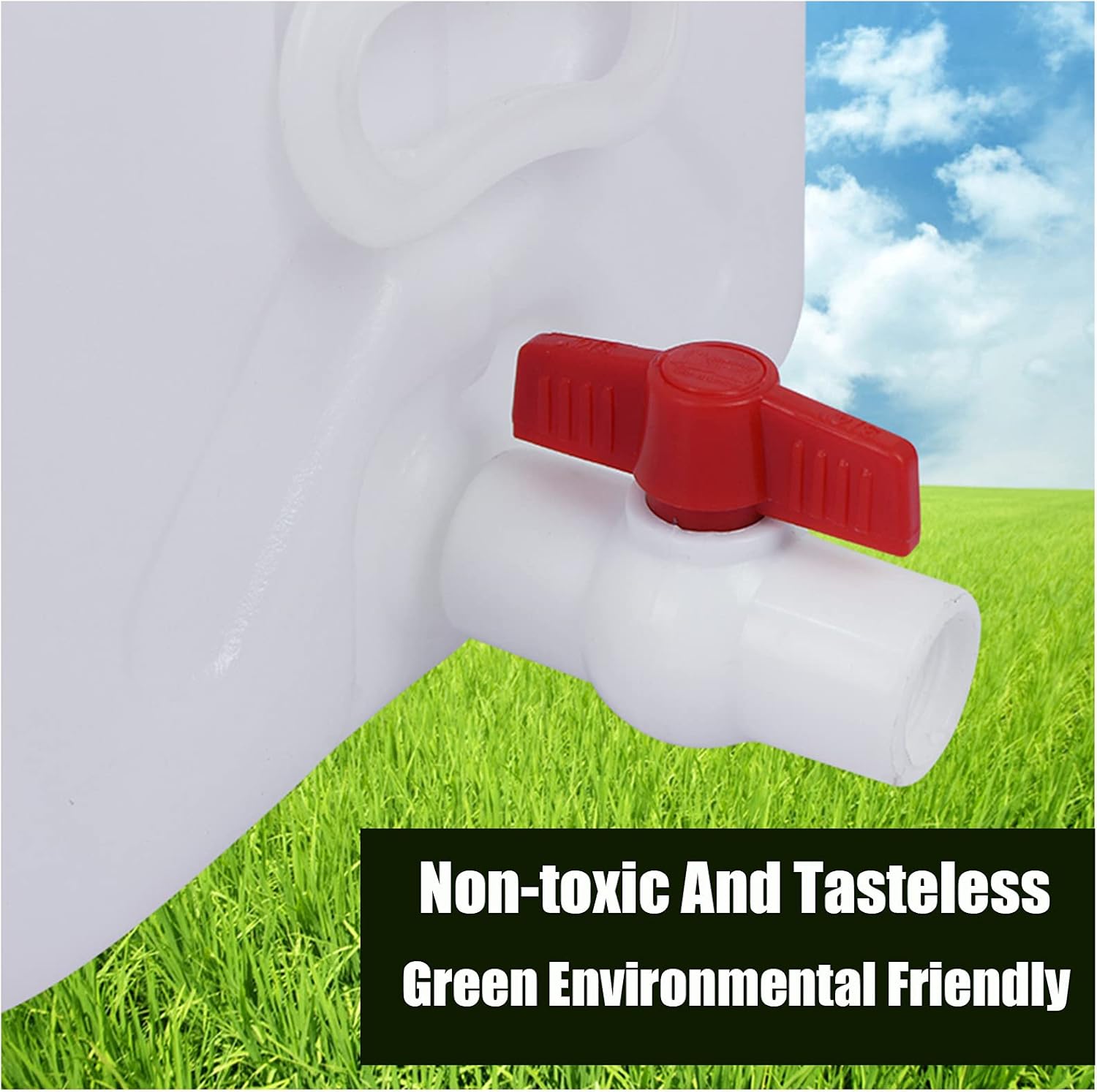 Water Tank White 28L/48L/110L/160L Multifunctional Water Tank，Food-Grade Plastic Buckets Be Applicable Camping & Hiking Water Storage Water Container/Wash Carrier Equipment Buckets(Size:28L)