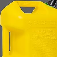 Vista 7 de Scepter FSCD552 - Recipiente de combustible con boquilla SmartControl a prueba de derrames, bidón amarillo para diésel, 5 galones