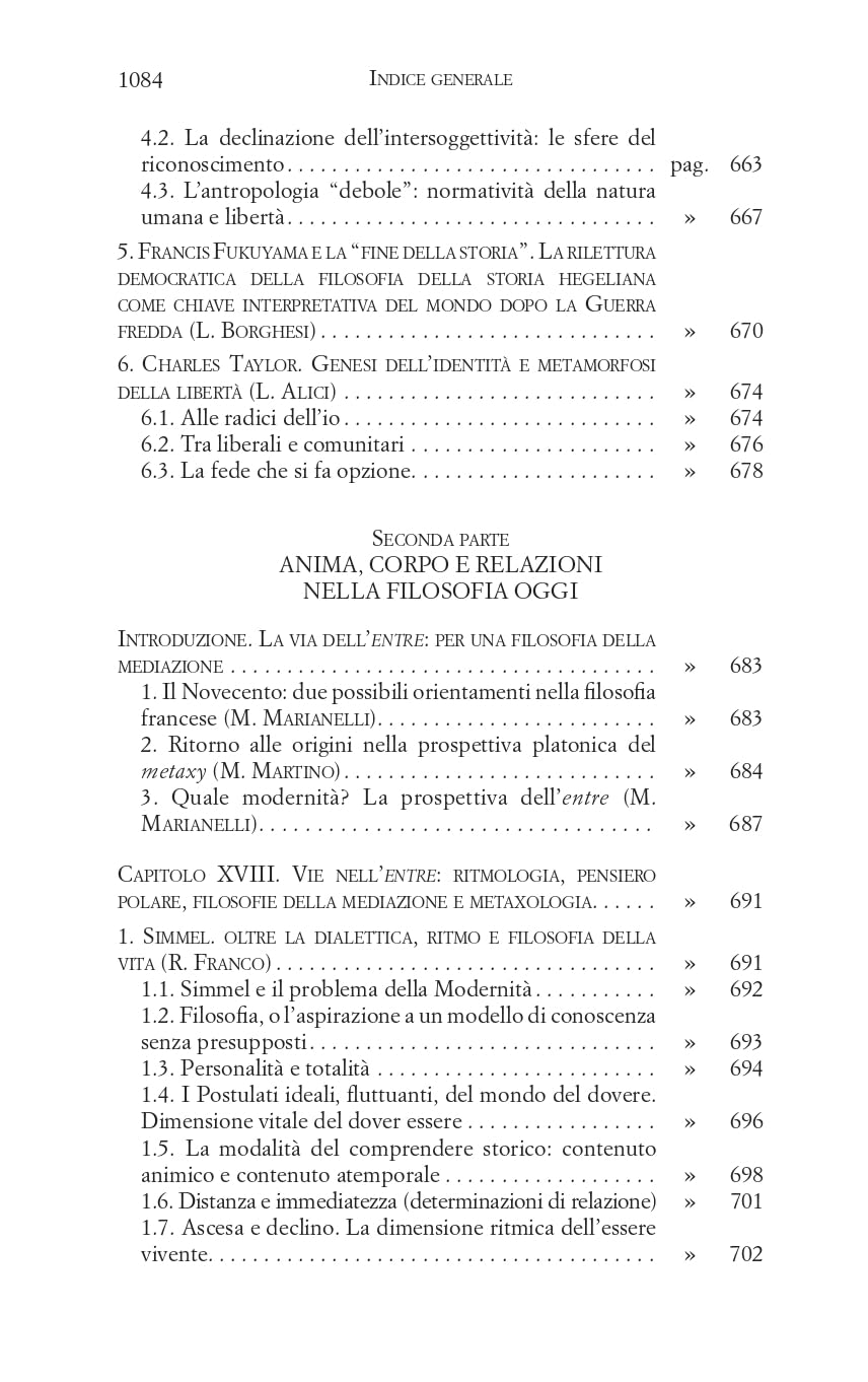 Anima, corpo, relazioni. Storia della filosofia da una prospettiva antropologica. Periodo contemporaneo (Vol. 3)