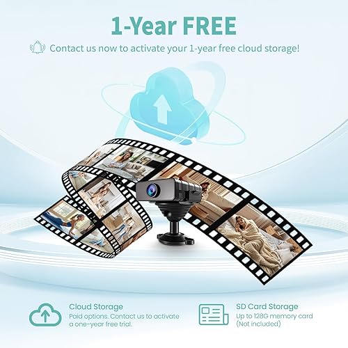 Miniatura 4 de Cámara de seguridad, cámara oculta para niñera para el hogar  Cámara de seguridad inteligente para interiores con almacenamiento gratuito en la nube