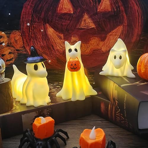 Halloween Decorations Indoor,Ghost Decor, Light Up Ghost kit Set of