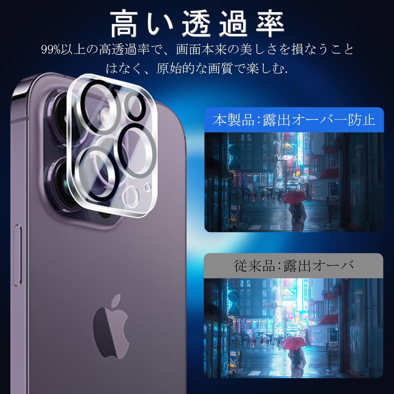 Amazon | JCJCLY 対応 iPhone 14 Pro Max ガラスフィルム 6.7インチ【2