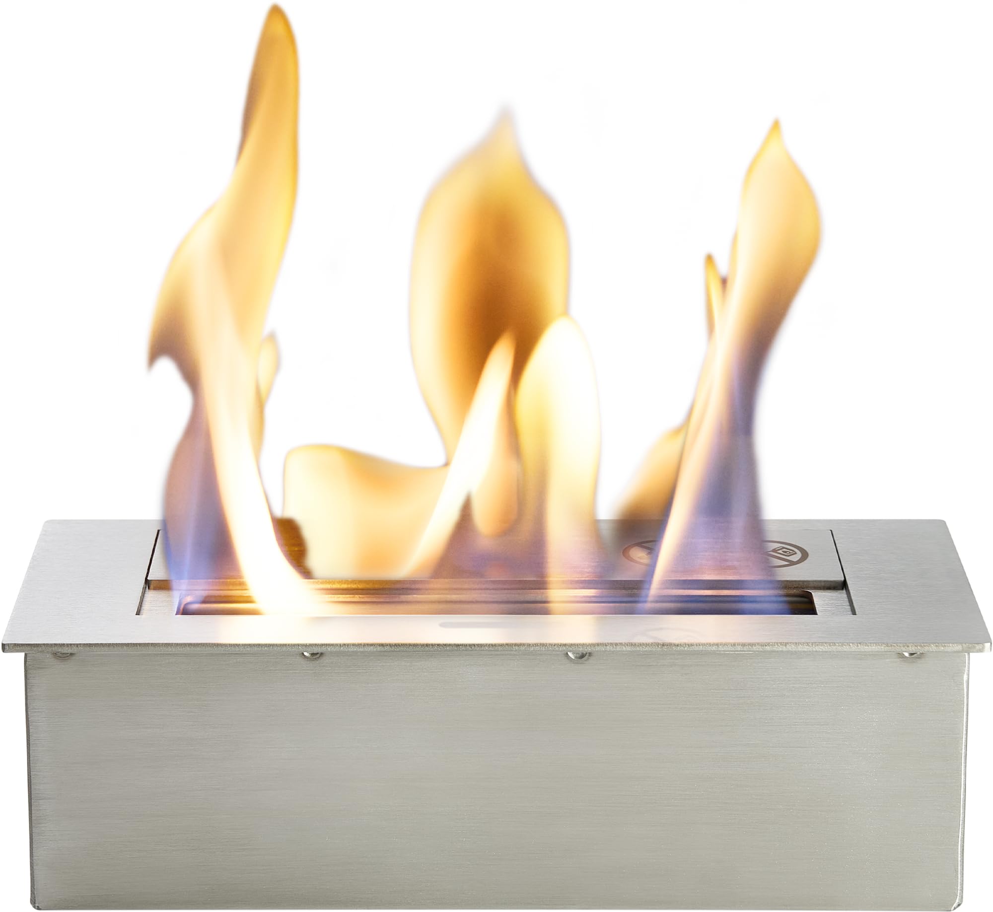Adam Black Bio Ethanol Burner In Stainless Steel, 1.5 Litre Capacity Small