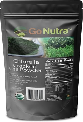 Miniatura 8 de Go Nutra - Polvo de Chlorella, polvo de verduras puras con vitaminas, minerales y antioxidantes, polvo de superalimentos totalmente naturales, polvo