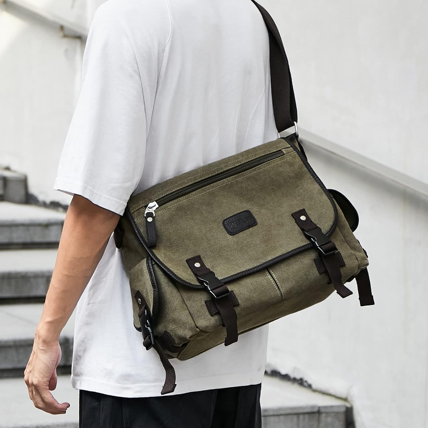 Messenger Bag Men,Waterproof Crossbody Bag,Satchel Shoulder Bag | Waterproof