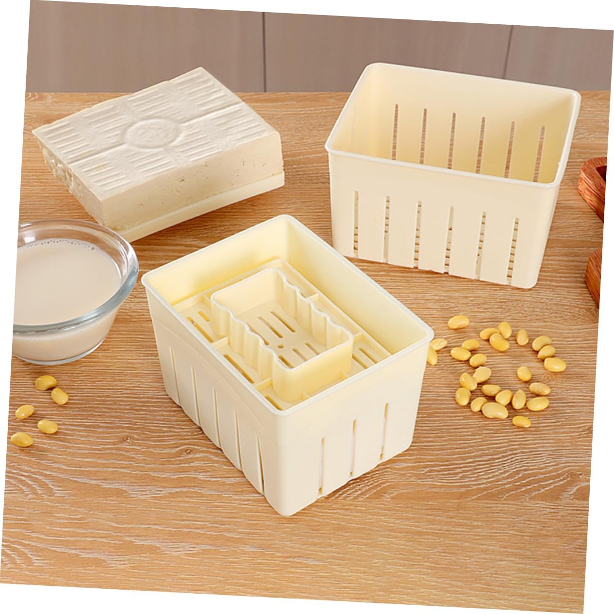 3sets Sturdy Tofu Mold Tofu Press Mould Makers Easy Clean Homemade Maker