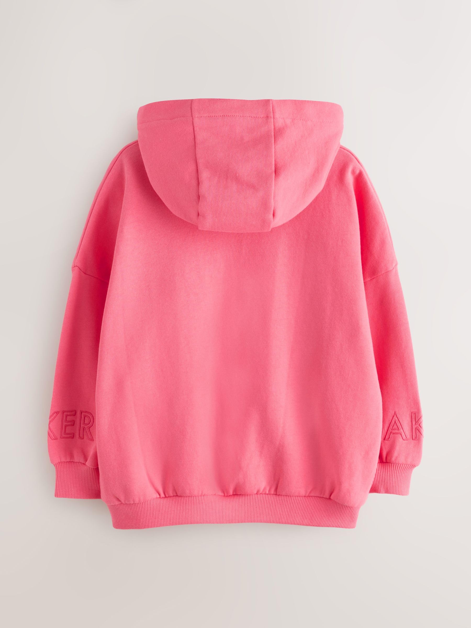 Niñas Sudadera con Capucha, Bordado y Estampado gráfico Extragrande
