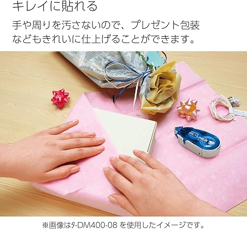 Miniatura 10 de KOKUYO Recambio de cinta adhesiva para álbumes de recortes, paquete de 15 rodillos de cinta de doble cara de 52.5 pies x 0.33 pulgadas para