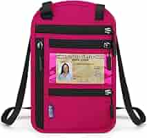 Passeport De Voyage RFID Blocage - Poche Cou Antivol En Nylon - Neuf