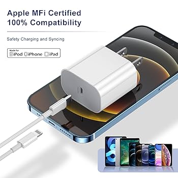 iPhone - ma-chal Amazon.com: USB C Fast Charger Block, [Apple MFi Certified