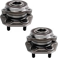 Vista 3 de TRQ Juego de 2 rodamientos de rueda delantera y conjunto de cubo compatible con Tesla 3 2020 Y 2018-2019