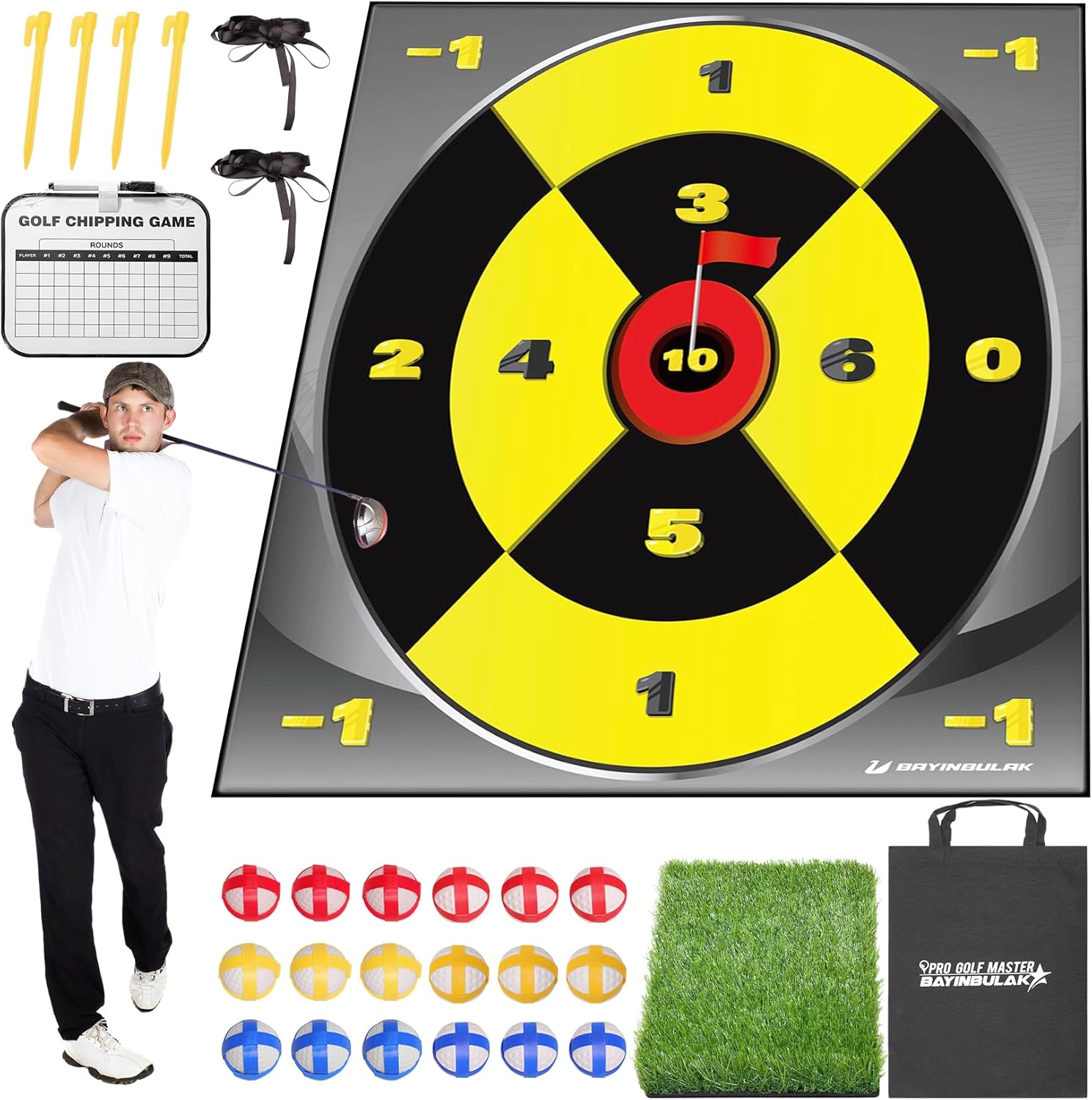 BAYINBULAK Battle Royale Golf Chipping Game Mat Amazon.ca Toys & Games
