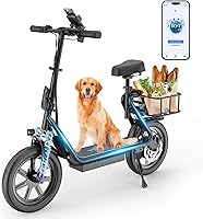 Vista 1 de VOLPAM Scooter eléctrico para adultos, scooter eléctrico plegable para adultos, motor de 500 W, velocidad de 22 MPH, rango de 27 millas, neumáticos