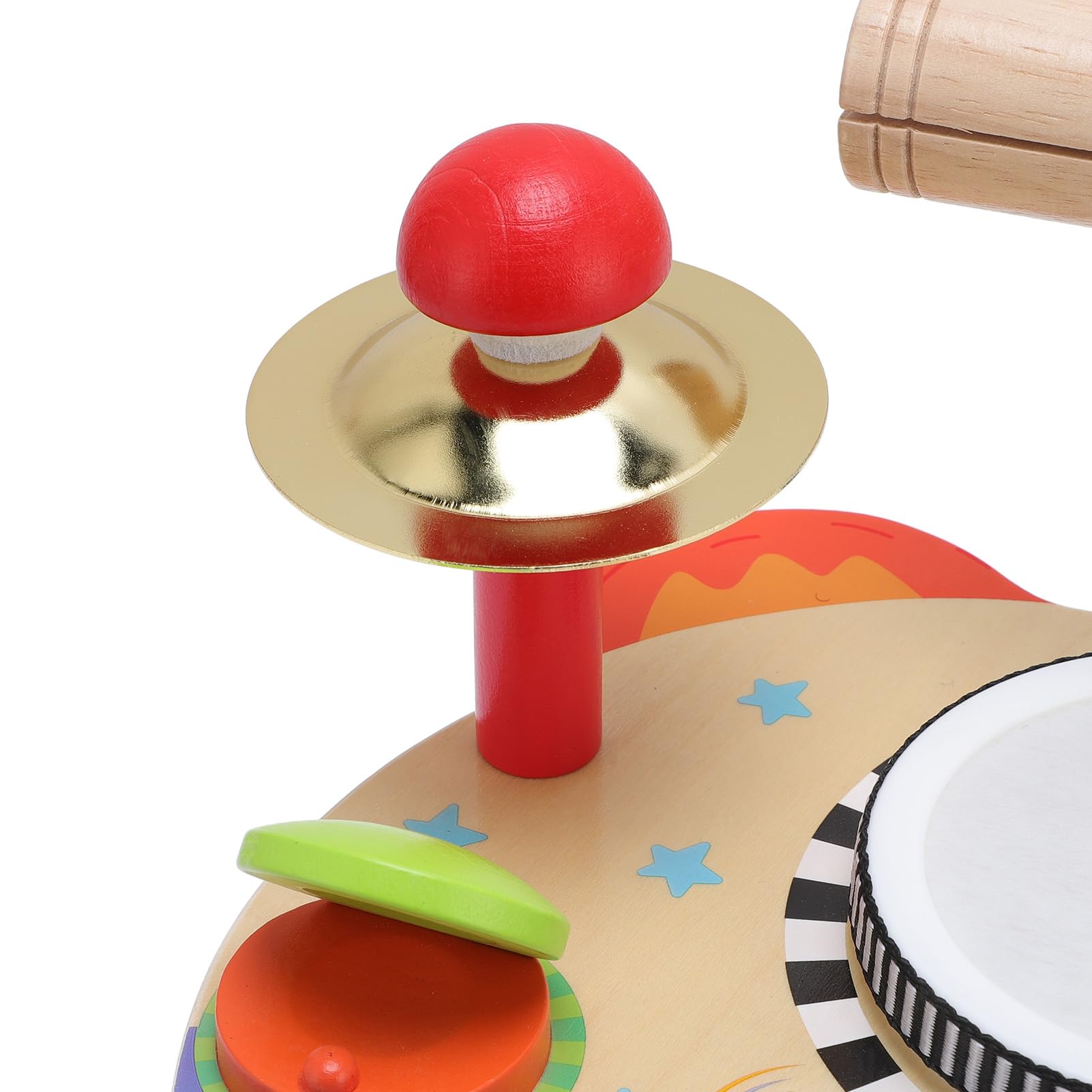 Topiky Drewniany Instrument Muzyczny dla Dzieci Wielofunkcyjny Zestaw do Pukania w Bęben Zestaw Fortepianowy dla Małych Dzieci Edukacyjna Zabawka do Wczesnej Edukacji z Trójkątnym Stojakiem na