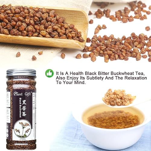 Miniatura 6 de Plant Gift Té de trigo sarraceno negro, té chino, té de hierbas de hojas sueltas, trigo sarraceno tartario, sin cafeína, 240 g8.46 oz